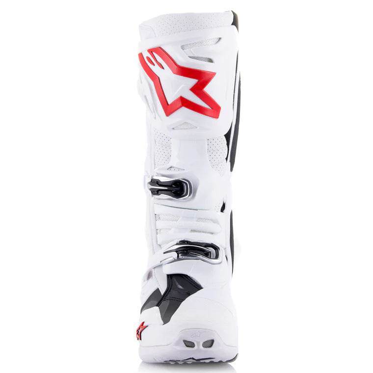 Crosstøvler Alpinestars Tech 10 Supervented Hvit - Lys Rød