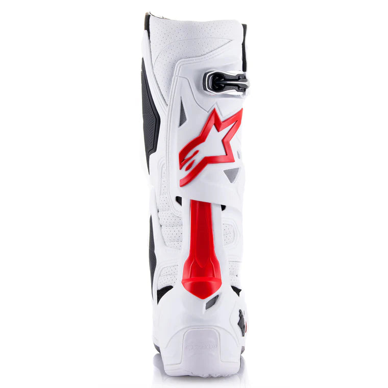 Crosstøvler Alpinestars Tech 10 Supervented Hvit - Lys Rød