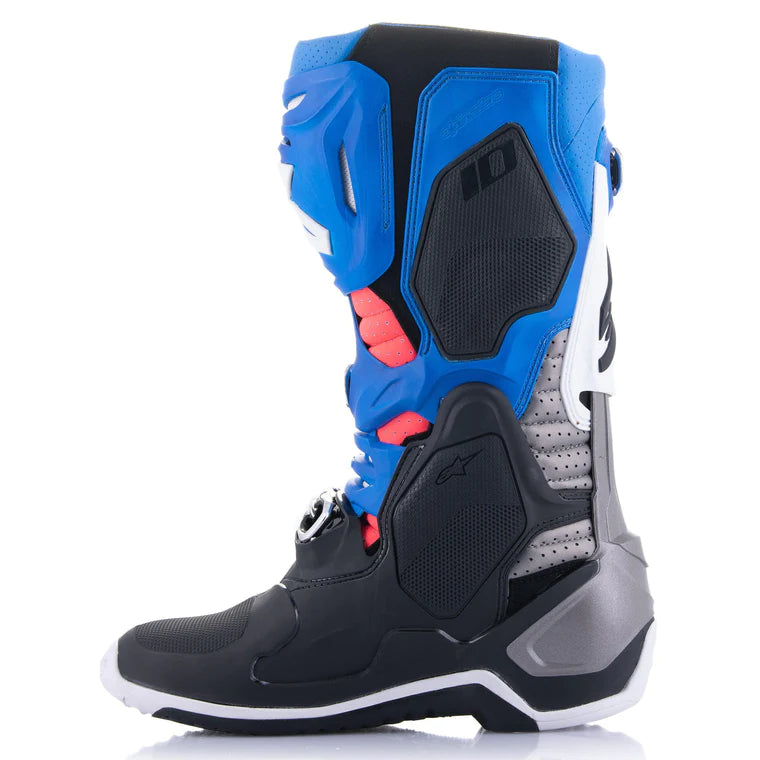 Crosstøvler Alpinestars Tech 10 Supervented Svart - Blå - Lilla - Hvit