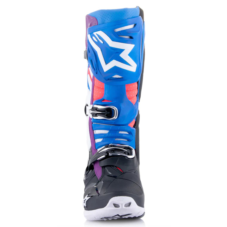 Crosstøvler Alpinestars Tech 10 Supervented Svart - Blå - Lilla - Hvit