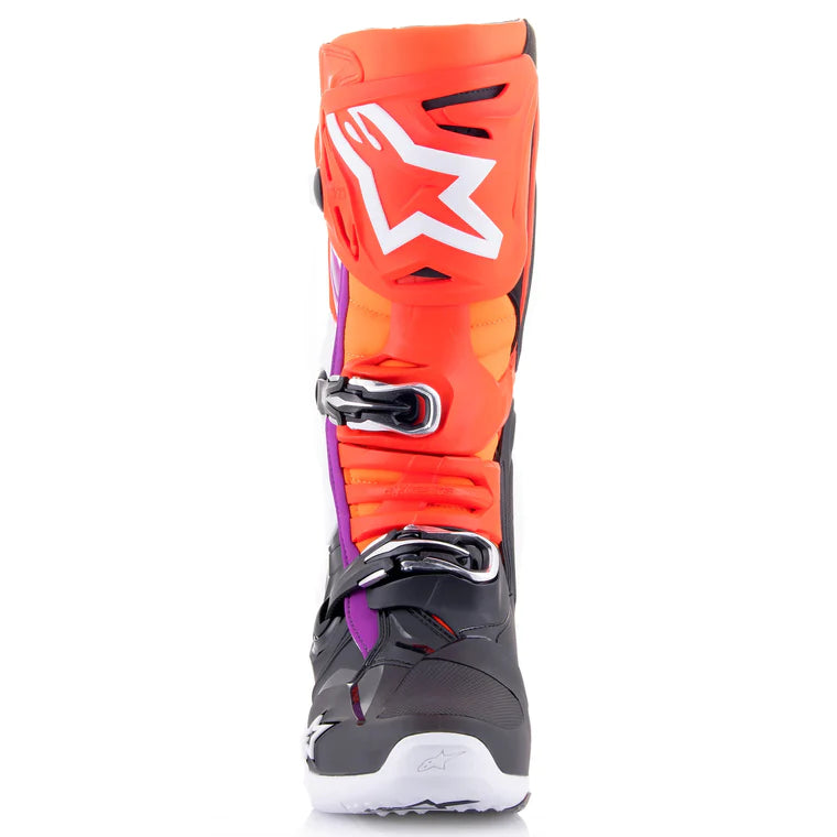 Crosstøvler Alpinestars Tech 10 Svart - Rød - Oransje - Hvit