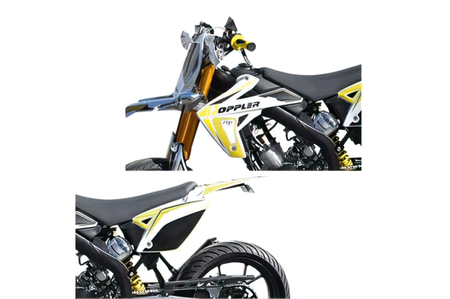 Doppler - Komplett Gult Dekalsett - Rieju MRT (2009 - 2022)