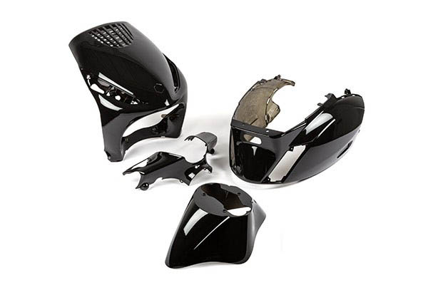 Piaggio Zip - Plastikksett Svart