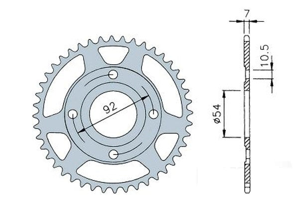 Yamaha TZR Bakdrev - 48 Tenner