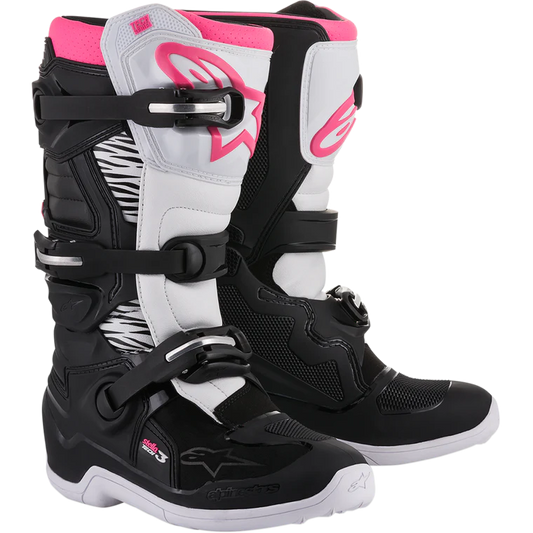 Crosstøvler Alpinestars Stella Tech 3 Svart - Hvit - Rosa