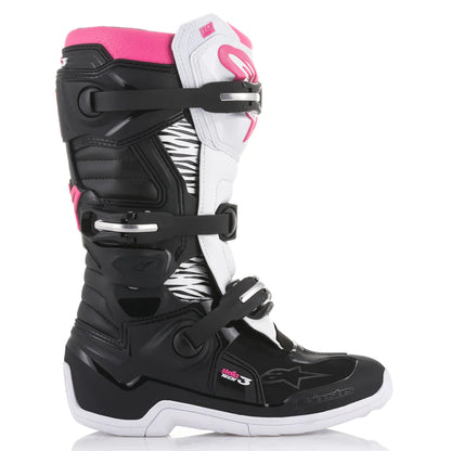 Crosstøvler Alpinestars Stella Tech 3 Svart - Hvit - Rosa