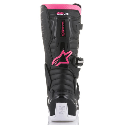 Crosstøvler Alpinestars Stella Tech 3 Svart - Hvit - Rosa