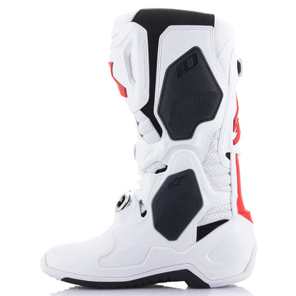 Crosstøvler Alpinestars Tech 10 Supervented Hvit - Lys Rød