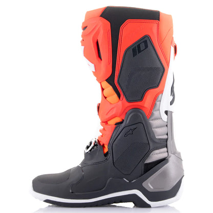 Crosstøvler Alpinestars Tech 10 Svart - Rød - Oransje - Hvit