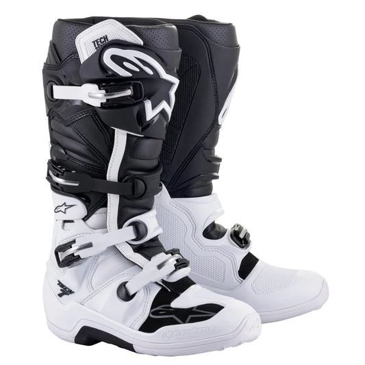 Crosstøvler Alpinestars Tech 7 Hvit - Svart