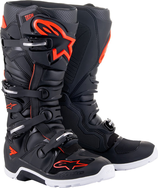 Enduro Støvler Alpinestars Tech 7 Svart - Rød