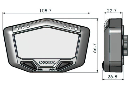 Koso Speedometer DB-02 Off-Road