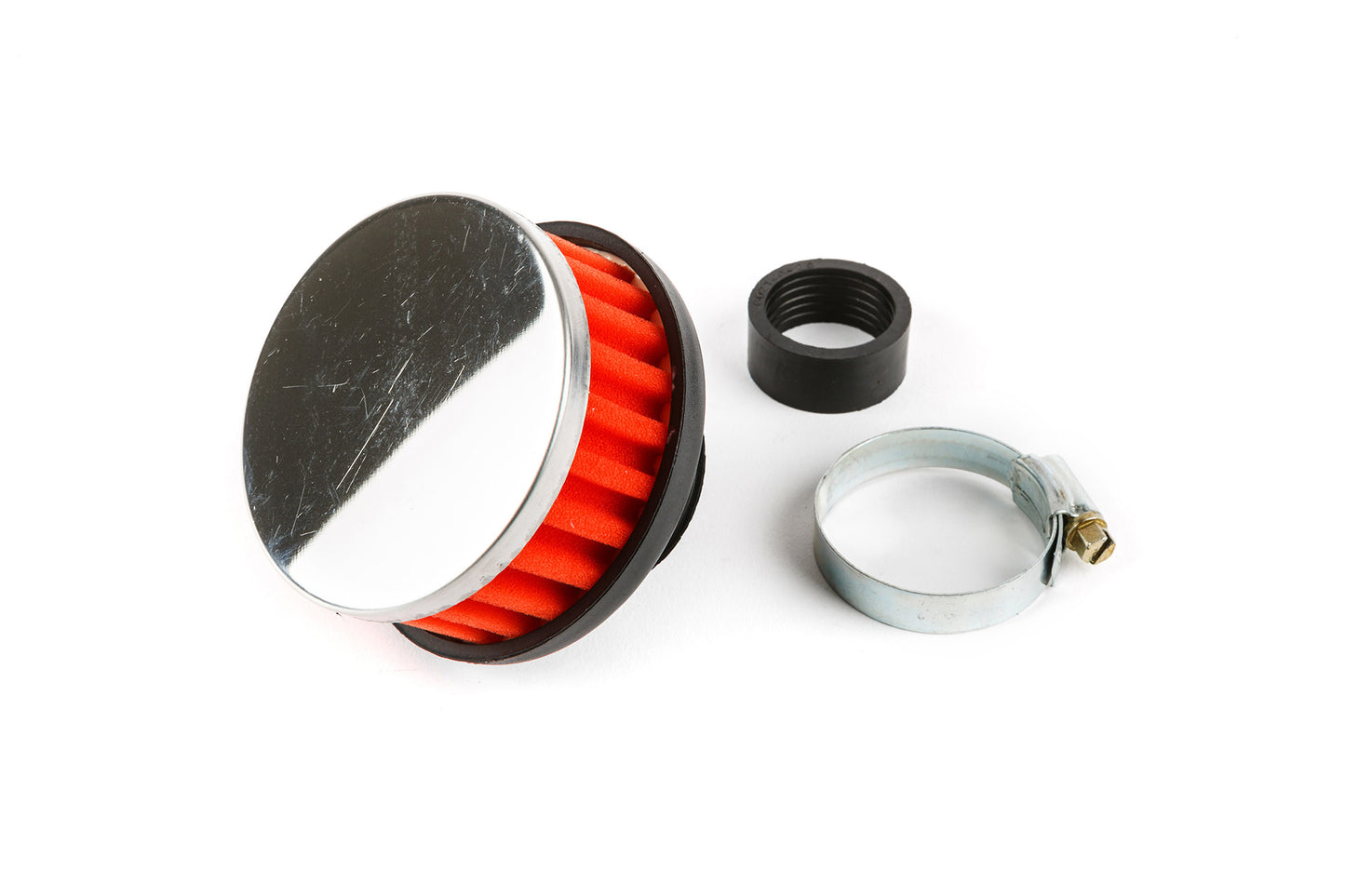 Air Filter Straight d.28-35mm Red